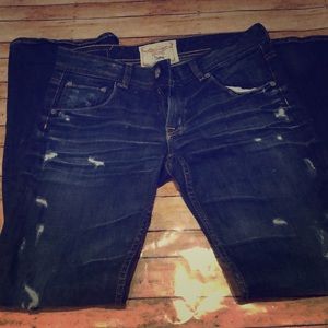 Big star Sophie dark wash distressed jeans
